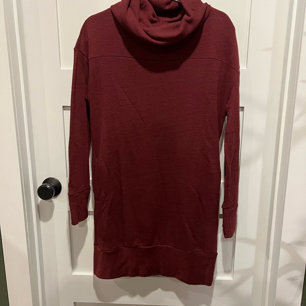 St. John's Bay Red Cowl Turtleneck Sweater dress